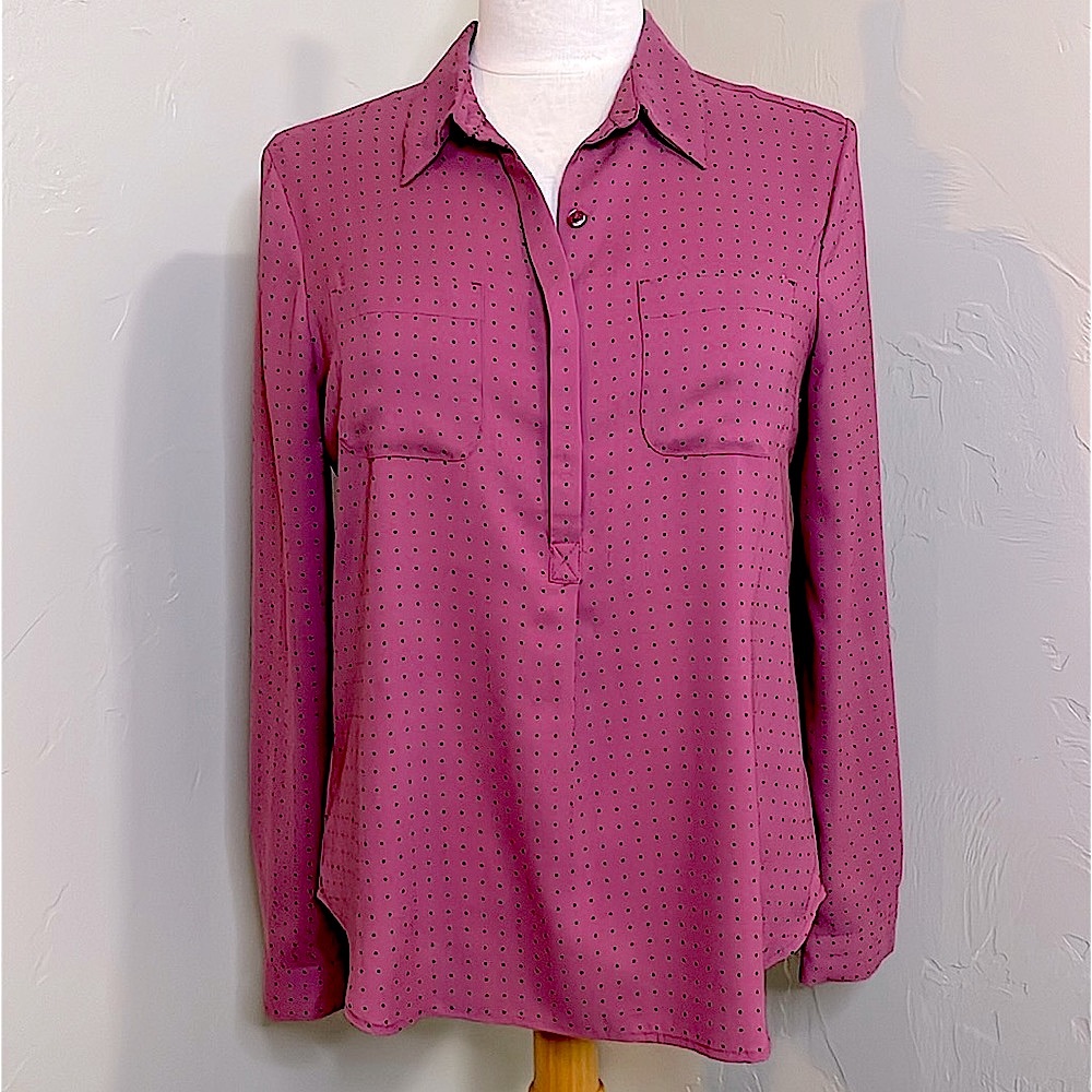 Loft Petite Long Sleeve Blouse